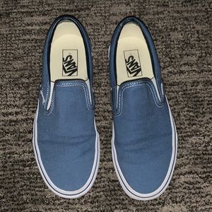 Vans Blue Slip Ons